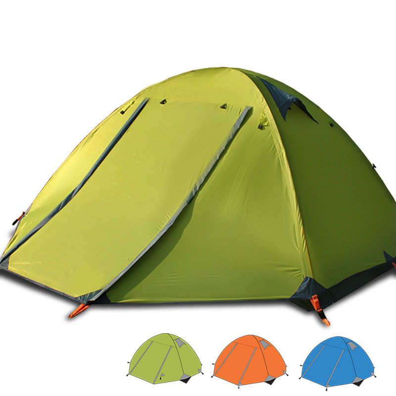 Wholesale Flytop Camping Tent Outdoor Double Door Aluminum Pole Waterproof Double Layer Tents