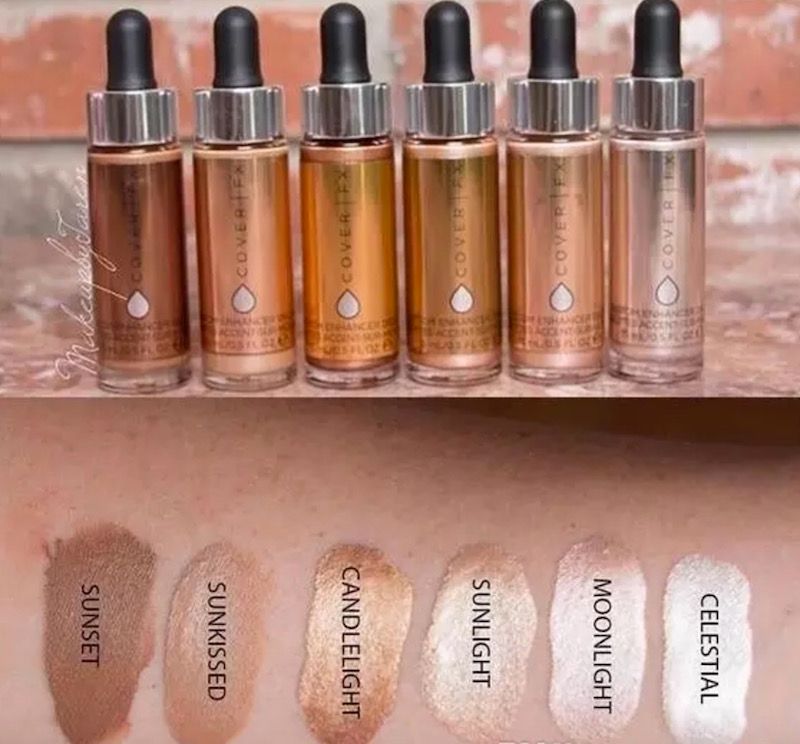 In Stock Newest Face Highlighter Powder Makeup Glow COVER FX Custom Enhancer Drops 15ml Liquid