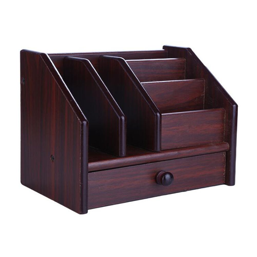 2018 Wood Desk Organizer Storage With Draw Pen Holder Creative 2018 Wood Desk Organizer Storage With Draw Pen Holder Creative Office Supplies From Bairuiou 28 14 Dhgate Com