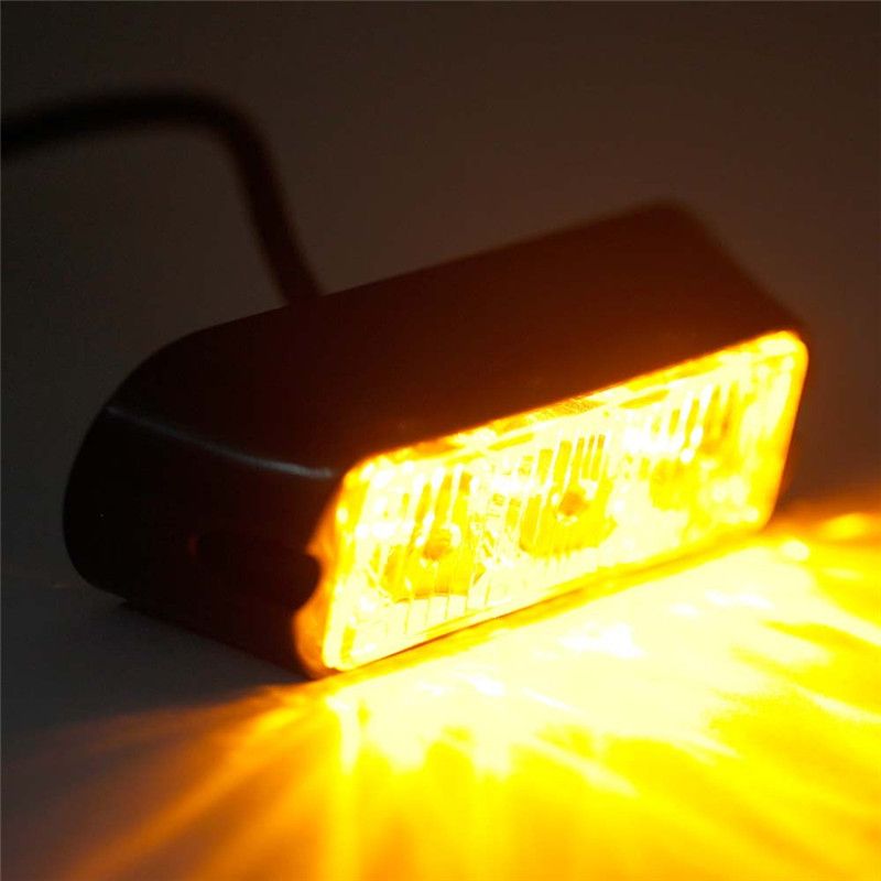 3W 3 LED Car Truck Flashing Strobe Emergency Warning Light Lamp