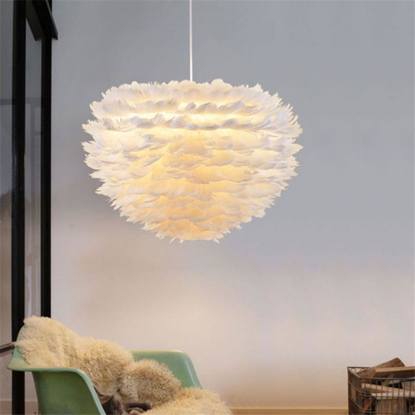 Nordic Lantern Nest Feather Ceiling Chandelier Pendant Lamp Nordic Lantern Nest Feather Ceiling Chandelier Pendant Lamp Droplight Cafe Lights Dining Lighting Fixtures Crystal Chandeliers With