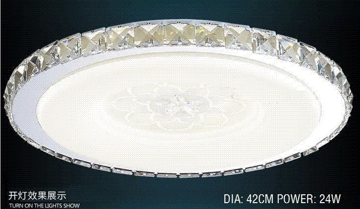 Plafoniere Da Salotto : Acquista ! plafoniera moderna in cristallo nuovo arrivo con led 24w