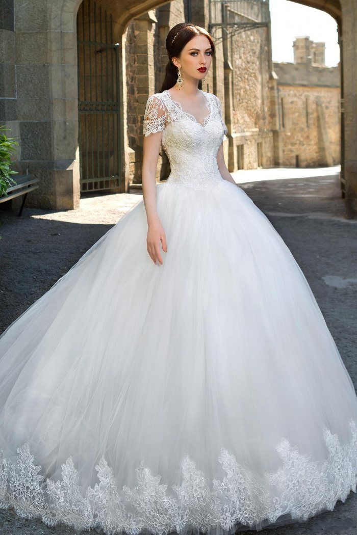 catalog v neck ball gown wedding dresses lace applique short sleeve v neck beach wedding gowns sweep train button tulle bride dress short wedding wedding dresses catalogues
