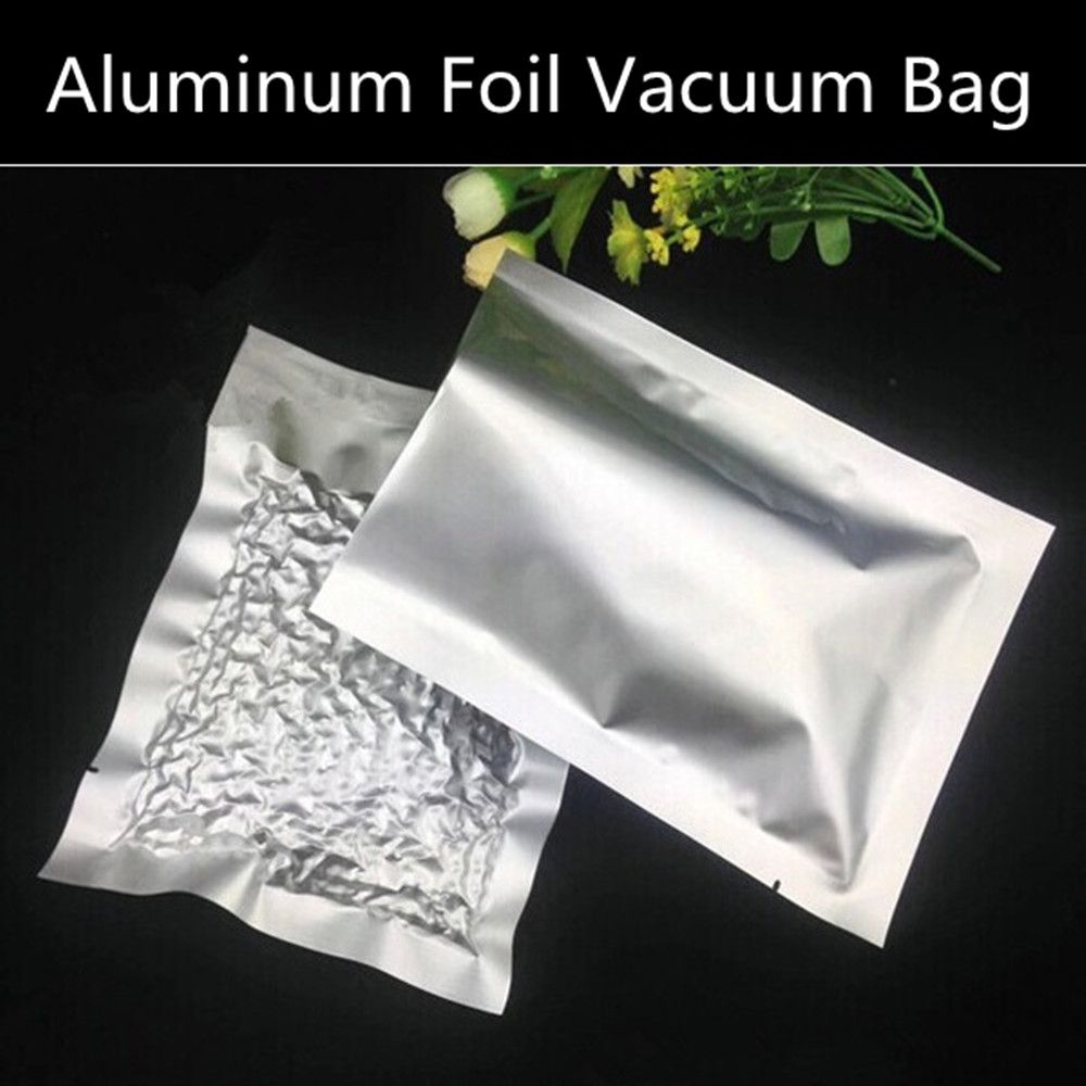 2019 Small Aluminum Foil Vacuum Bag 3 Sides Open Top Foil Packaging Bag