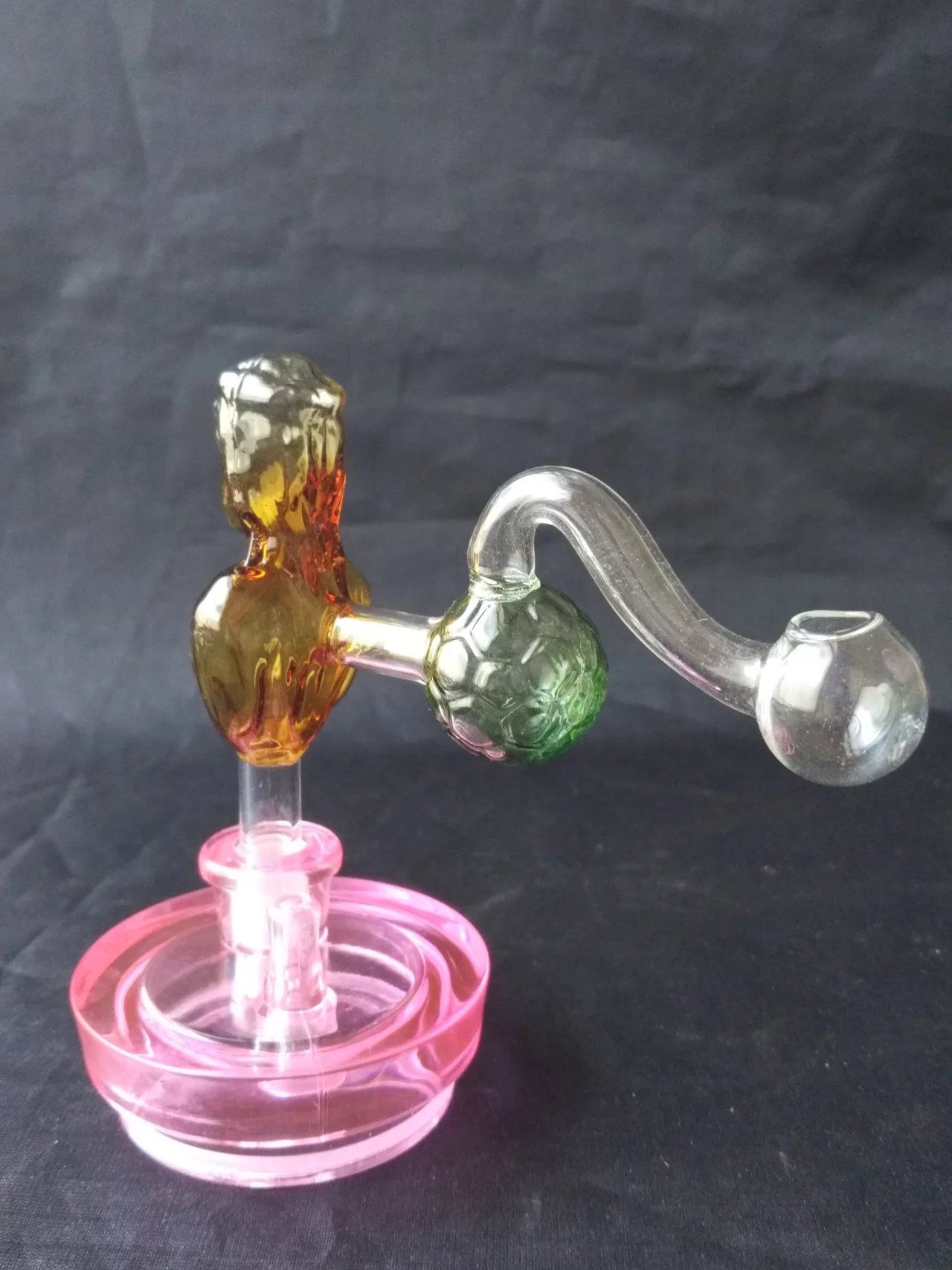 2020 Beautiful Football Glas Pot Glass Hookah Smoking Pipe Glass Gongs