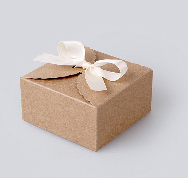 Wedding Favors Gift Boxes Candy Boxes Simple Style Kraft Brown Paper