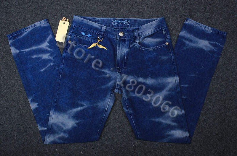 Compra Para Hombre De 2016 Nueva Moda Robin Jeans Famosa Marca De Jeans  Rotos Los Hombres De Gran Tamaño De La Mezclilla Del Dril De Algodón De  Robin Con Alas Para El