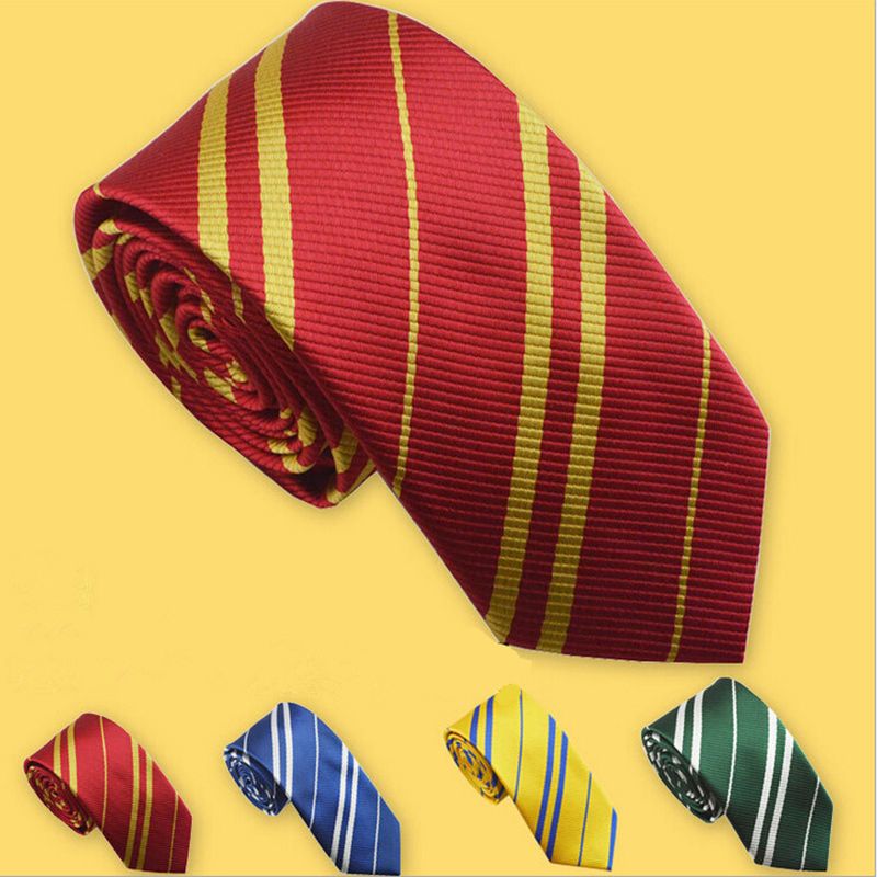 Slytherin Huffelpuff Logo Silk RED AND BLUE TIE SOLD OUT Harry Potter Tie