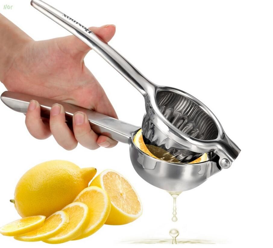New Stainless Steel Manual Press Lemon Squeezer Orange Citrus Juicer