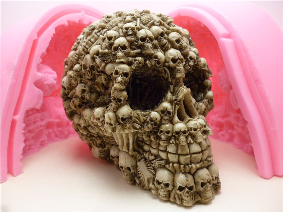3D Super Skull Fondant Cake Mold Silicone Mold Chocolate ...