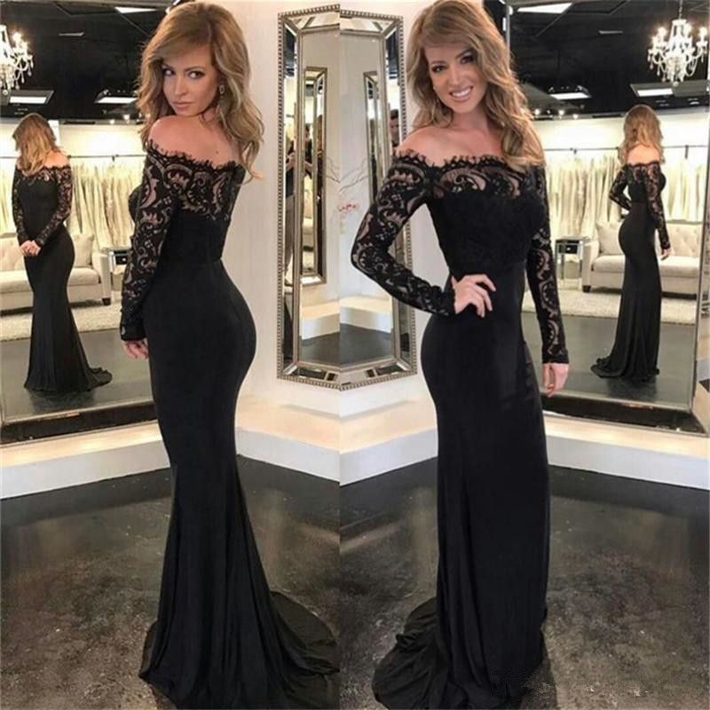 black gown for reception