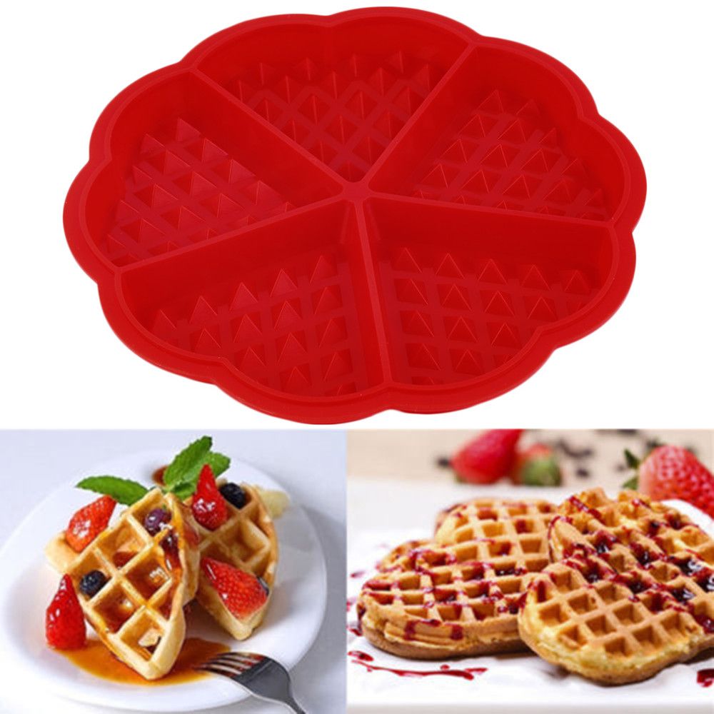 2019 Wholesale Family Silicone Waffle Mold Maker Pan Microwave