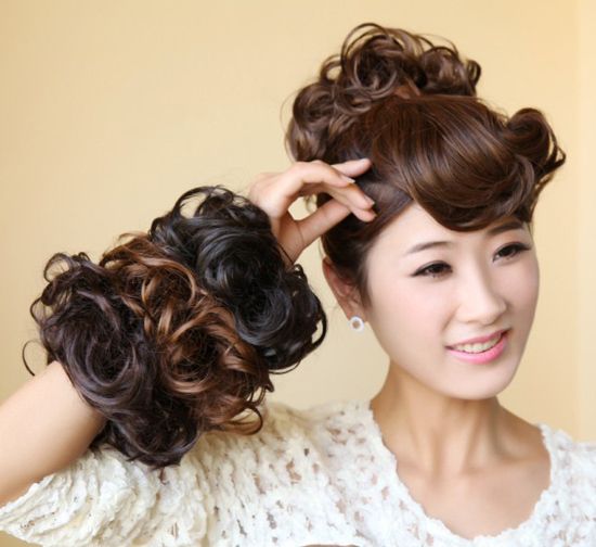 Wholesale Hair Bun Hair Bun Ring Donut Roller Hairpieces Chignon