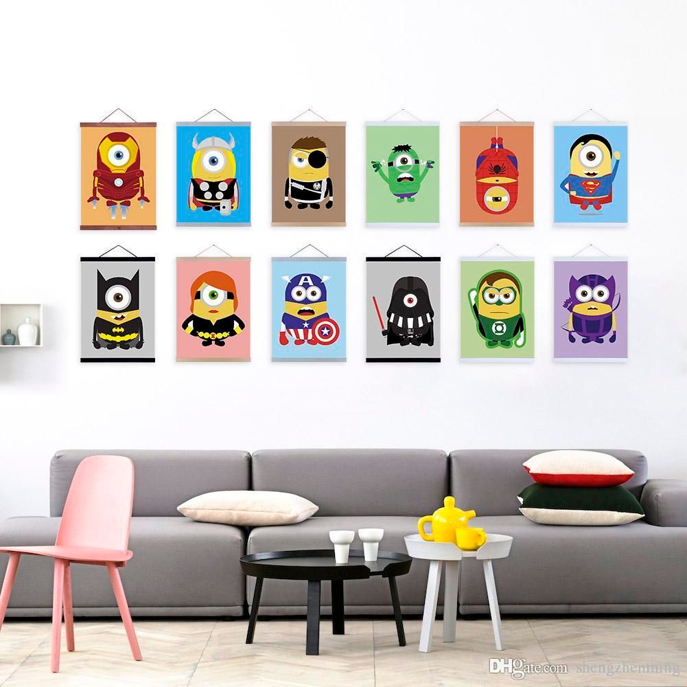 Minion Wall Decor 2017 mild art anime game minions american hero set custom diy cute Minion Wall Decor 2017 mild art anime game minions american hero set custom diy cute