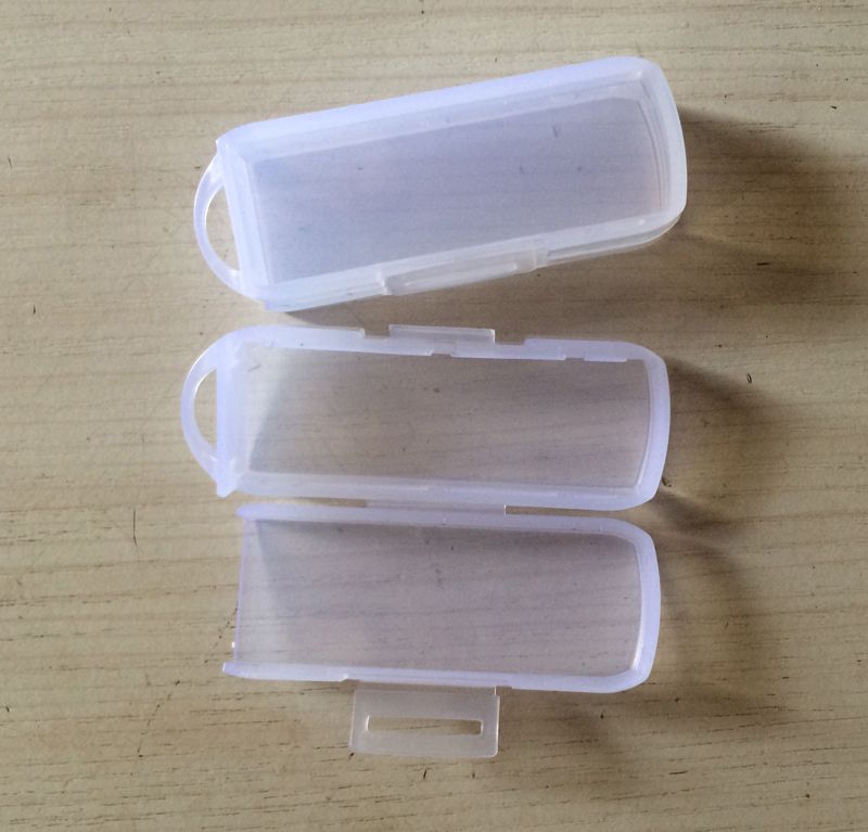 Rotatable USB Flash Drive Packaging Box Transparent Mini Box PP Box Size 69x25x15MM 2.72 X 0.98