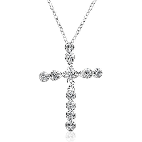 N668 New Design Silver Cross Pendant With Zircon 925 Fashion N668 New Design Silver Cross Pendant With Zircon 925 Fashion Jewelry Beautiful Wedding Gift Top Quality Necklace Sterling Chain