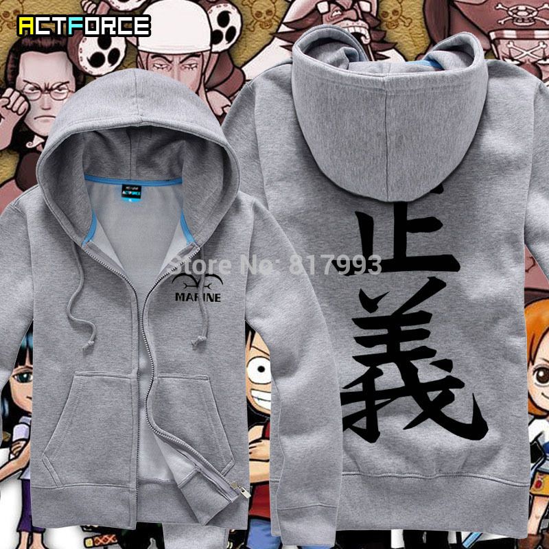 one piece marine hoodie