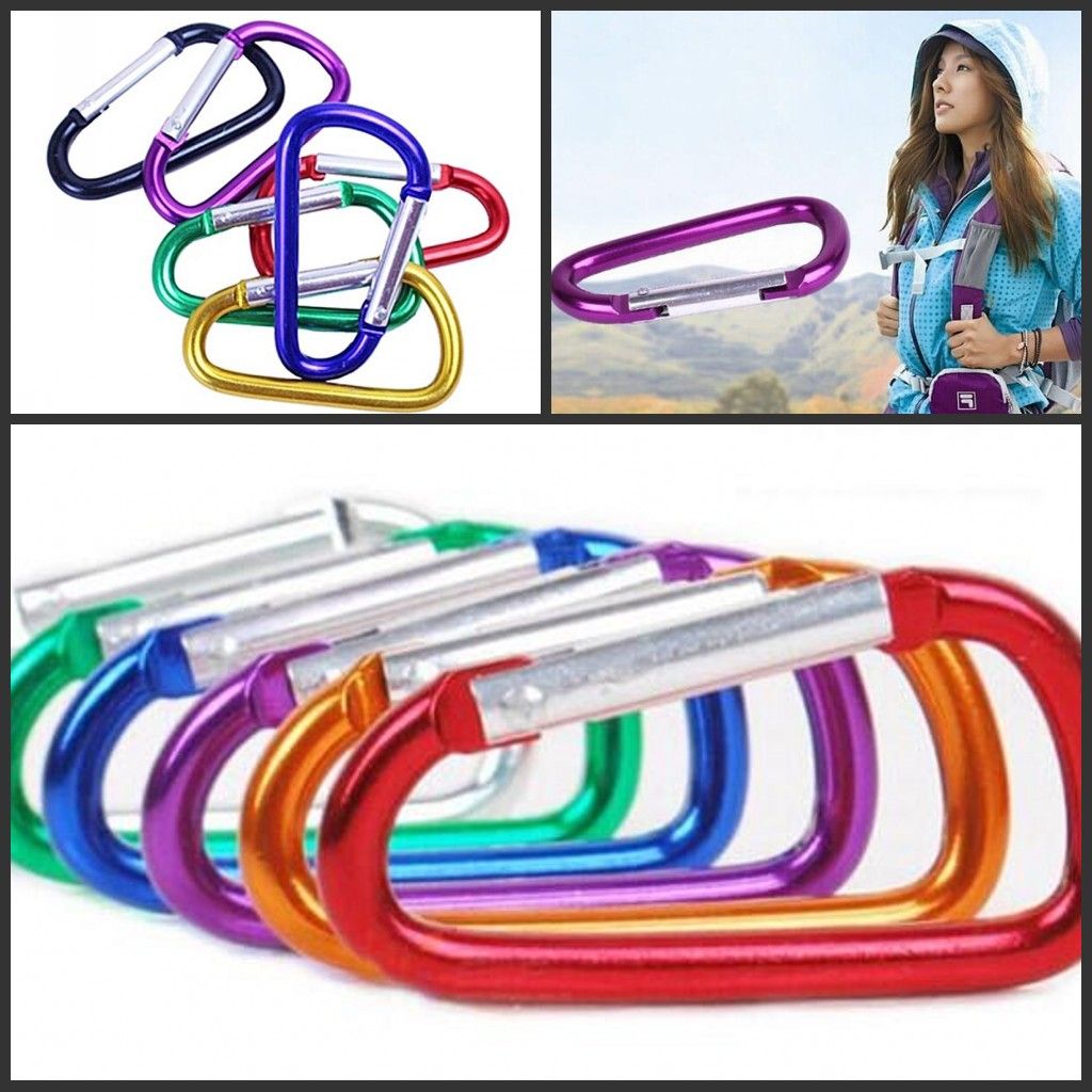 Small Multi Purpose Mini Carabiner Aluminum Quickdraw Climbing