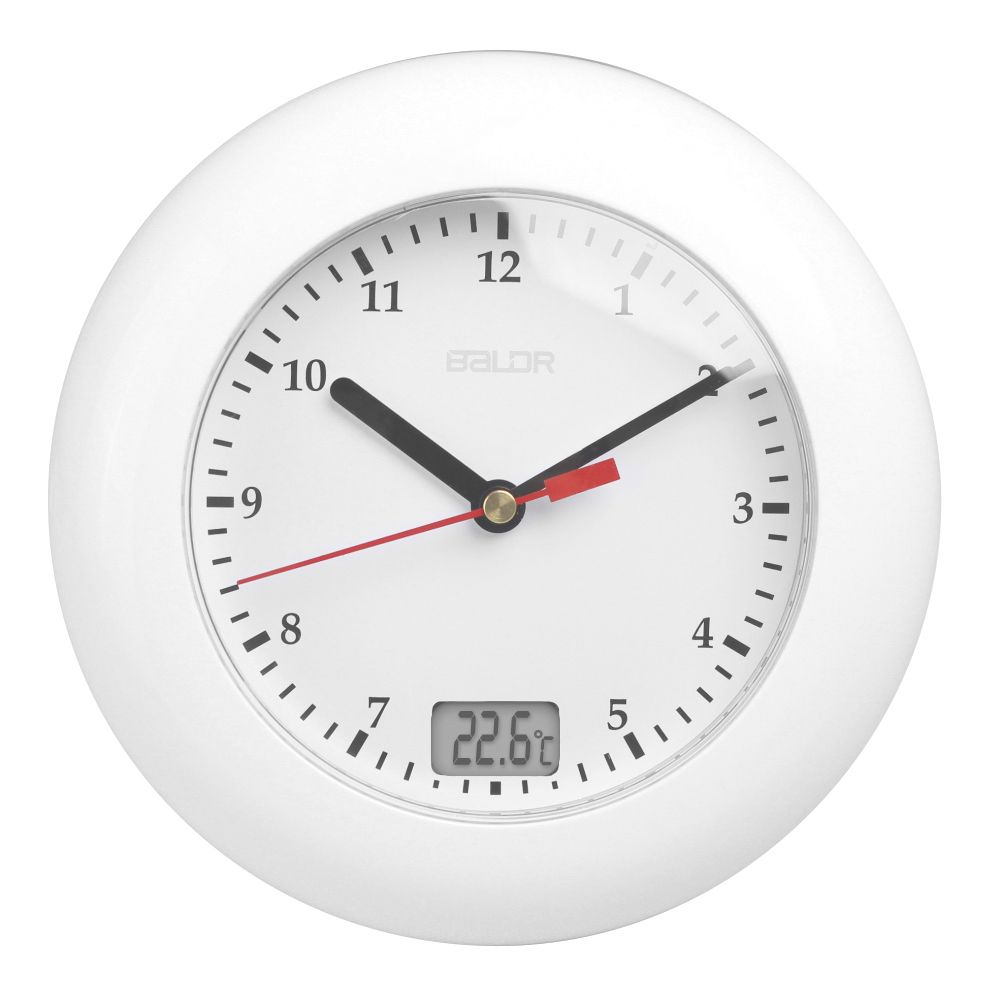 Baldr Thermometer Bathroom Wall Clocks Temperature Display Wall Hanging