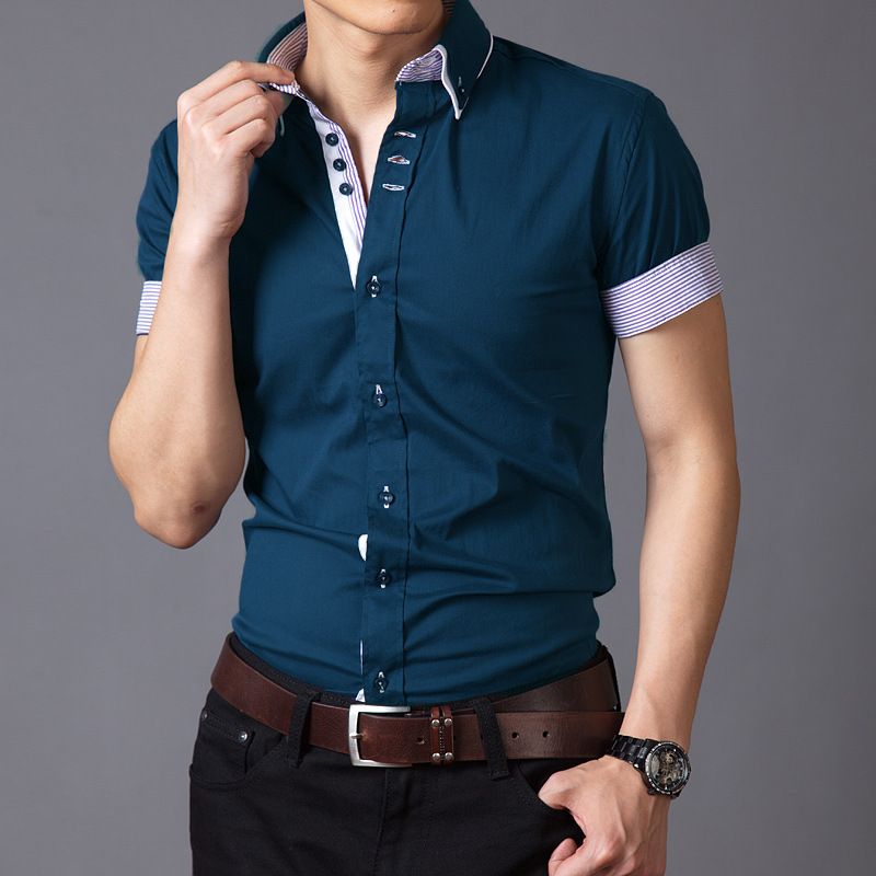 mens short sleeve casual shirts