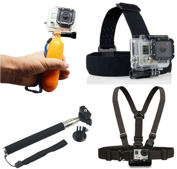 4K WI FI ACTION CAMERA Accessories Set Float Bobber Handheld Stick