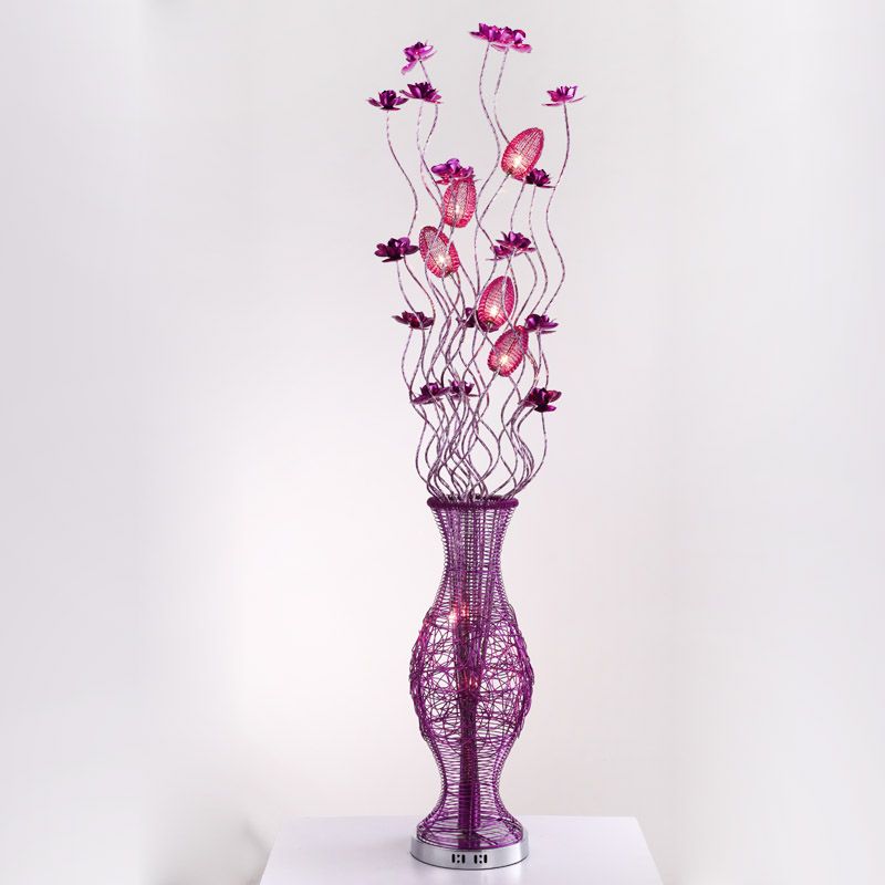Whole Vase Lamps Aluminum Floor Lamp Hand Woven Art Whole Vase Lamps Aluminum Floor Lamp Hand Woven Art Lighting Wedding Decorative Lights High Quality Metal Made By Guobini