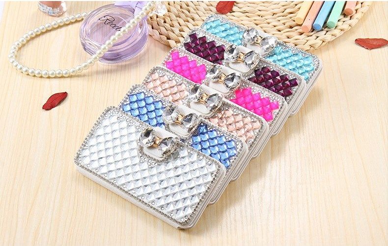 Rhinestone Bling Wallet Cases For IPhone X Plus Iphone 8 7 6 Plus