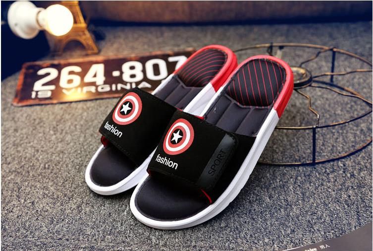 captain america flip flops