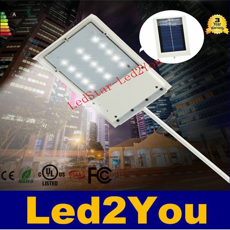 High Quality Ultra Thin Waterproof Solar Sensor Wall Street Light Blue Garden Path Solar Lights Best Indoor Use