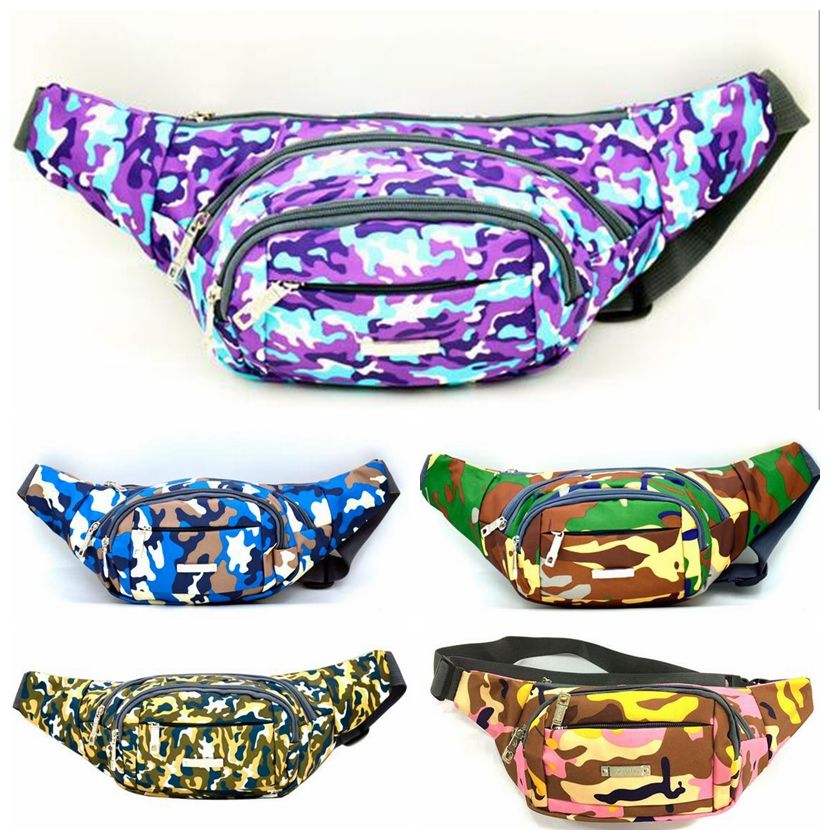 2019 Unisex Outdoor Sport Bum Bag Fanny Pack Belly Travel Handy Wallet Waist Belt Zip Pouch