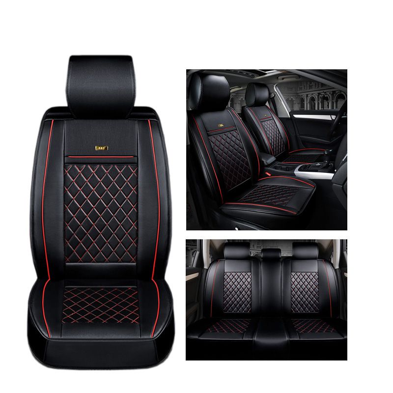 Front + Rear Luxury Leather Car Seat Cover For Chevrolet All Model Cruze Malibu Sonic Trax Sail