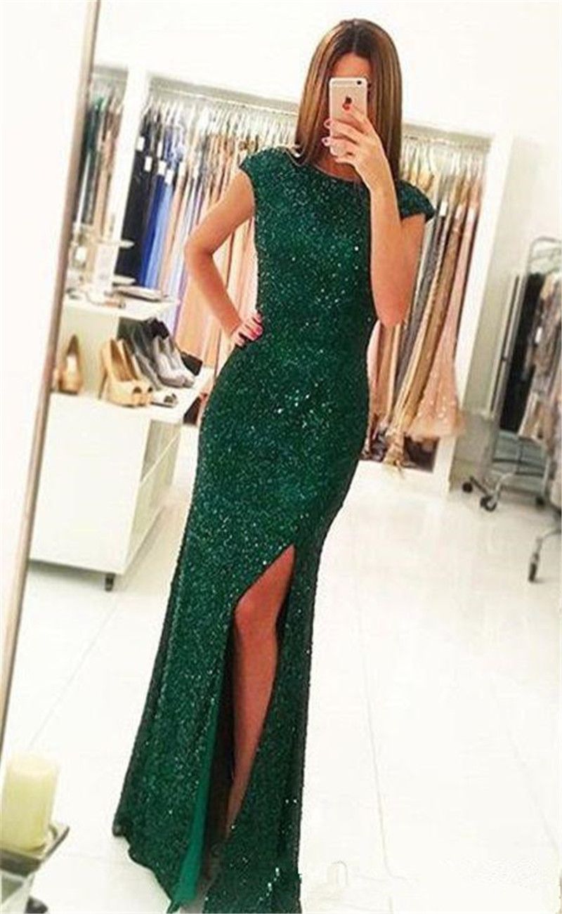 Vestidos Verdes Largos Elegantes Factory Sale, 51% OFF | www.rupit.com