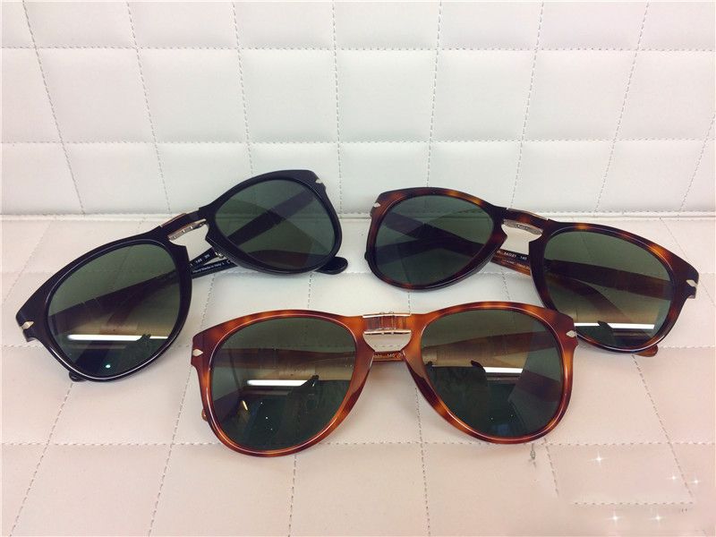 New Brand PO714 Folding Sunglasses Tortoise Black Brown PERSOL Foldable ...