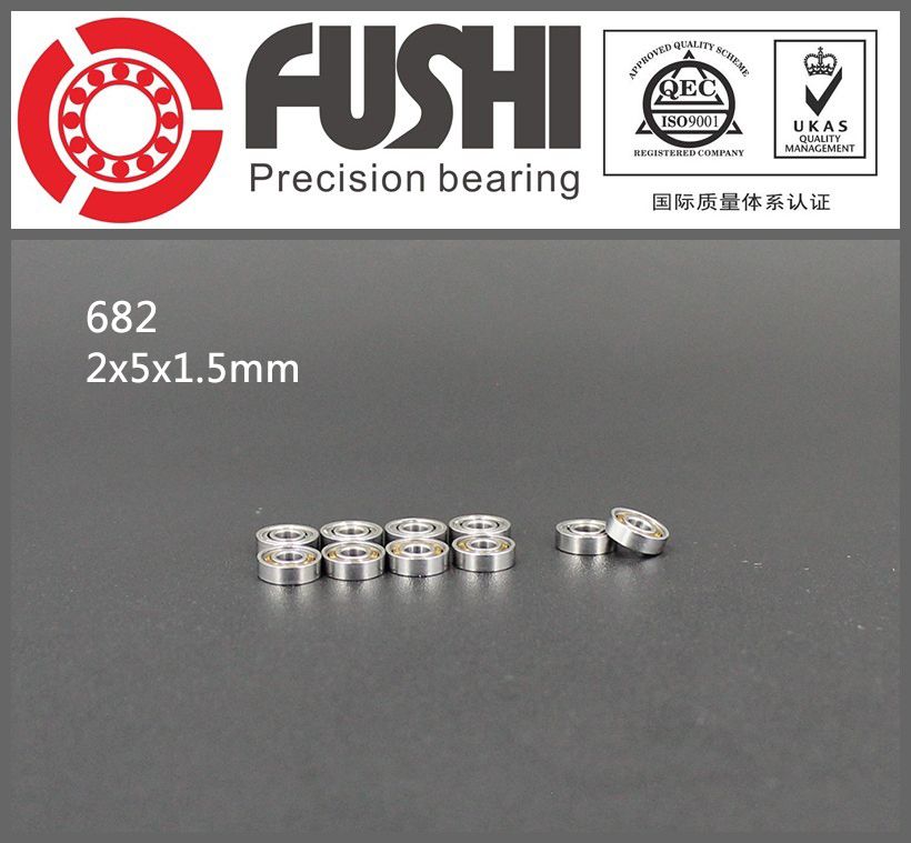 2x5x1.5 mm 682 4 PCS Metal OPEN PRECISION Ball Bearing Set 2*5*1.5