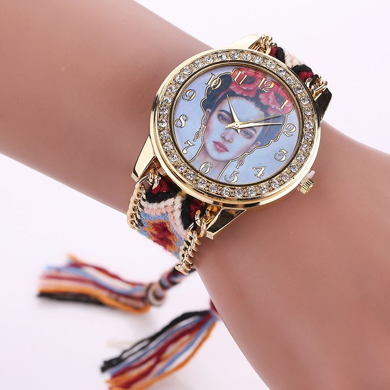 Acquistare Orologio Da Polso Al Quarzo Con Corda E Pendenti In Tessuto Da  Donna Economico | Consegna Veloce E Qualità | It.Dhgate