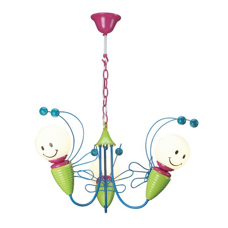 Cartoon Bee Boy Girl Room Chandelier Creative Child Hanging Cartoon Bee Boy Girl Room Chandelier Creative Child Hanging Lamp Baby Bedroom Light Semi Flush Ceiling Lights Contemporary
