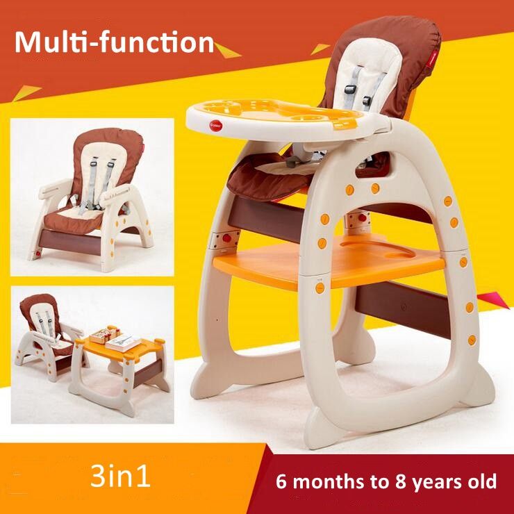 3 In 1 Baby Dining Chair Table Multifunction Toddler Healthy Care 3 In 1 Baby Dining Chair Table Multifunction Toddler Healthy Care Deluxe Children Learning Desk Safety Harness Child Chairs