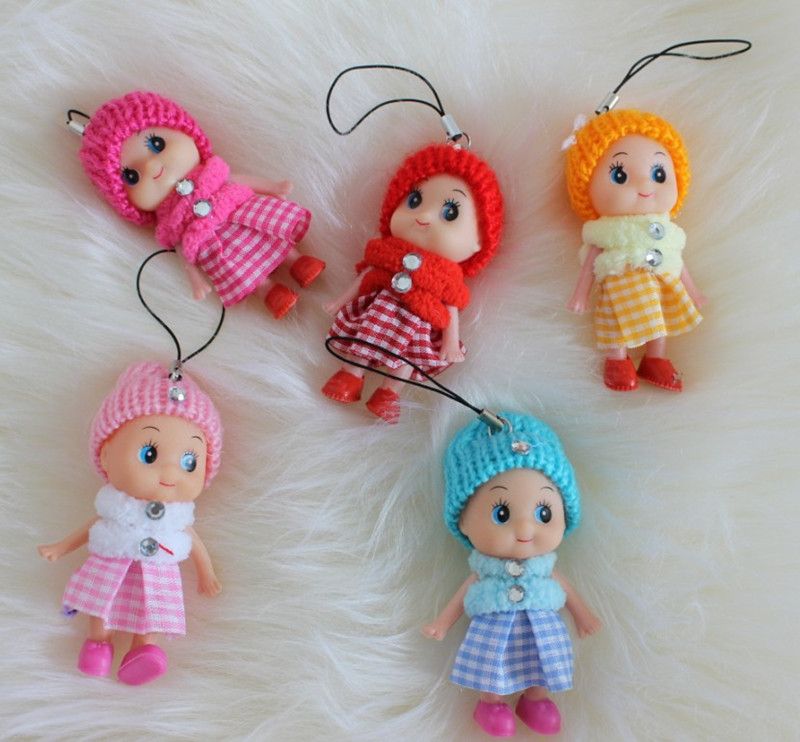 Hot selling Cute Mini Ddung ddgirl Dolls Best Toy Gift for Girl Confused Doll Key Chain Phone Pendant Ornament mini doll keychain