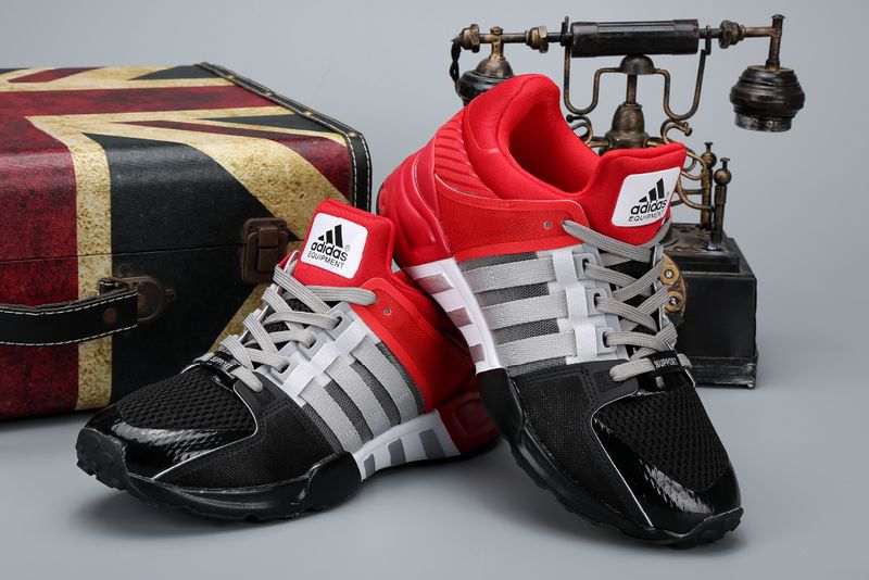 Originals Adidas Eqt Support 93 ZX 12000 Classic Retro Running Shoes Men Black Red Authentic 