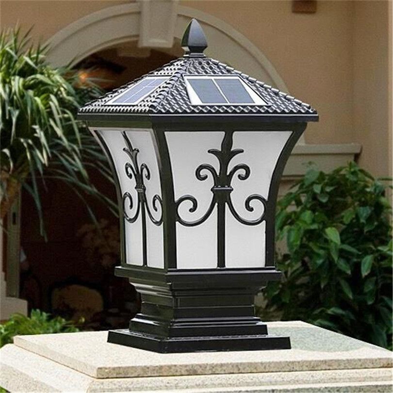 2019 Solar Power Led Post Lights Super Bright Outdoor Waterproof 2019 Solar Power Led Post Lights Super Bright Outdoor Waterproof Garden Home Pillar Lamps Villa Deck Yard From Led1988