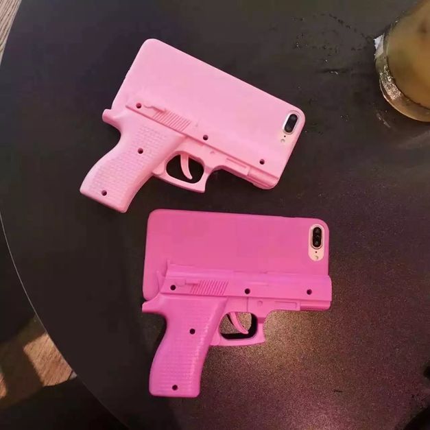 3d Creative Gun Shaped Trendy Cap Hard Pc Case For Iphone X Xs Max Xr 8