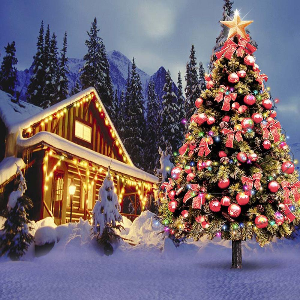Großhandel Outdoor Winter Schnee Landschaft Weihnachten Dorf Häuser