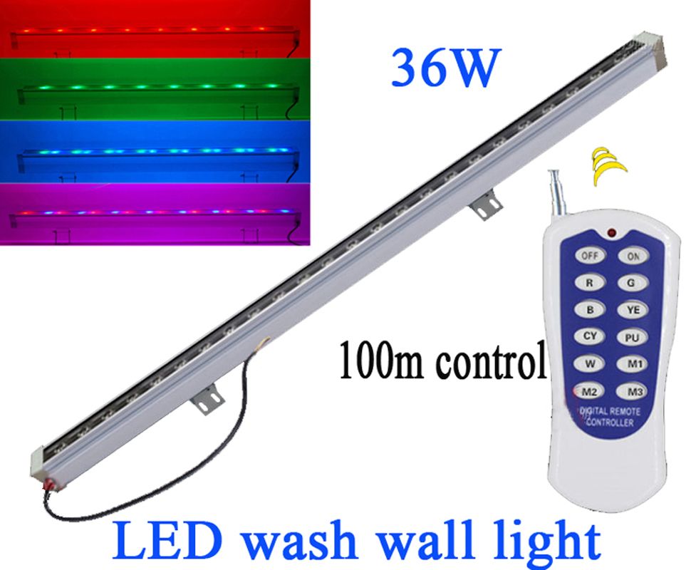 36w linear bar led floodlight 85 265v waterproof ip65 remote