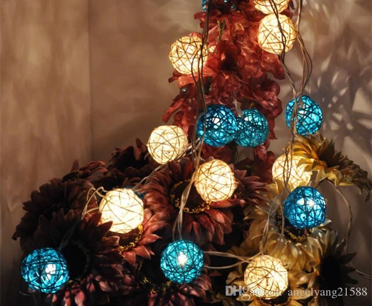 Globe String Lights Led Strings Colorful Solar Power Battery Garden Decor Outdoor Yard