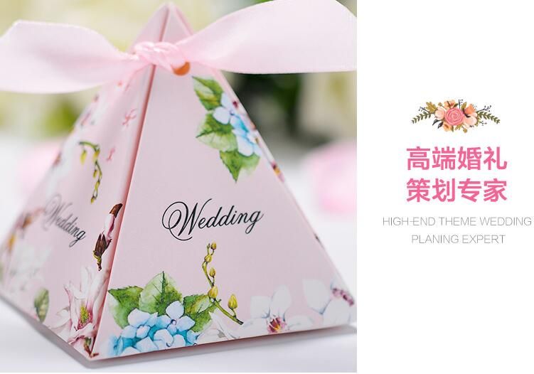 Hochzeit Gunst Süße Kuchen Geschenk Süßigkeitskästen Tischdekoration 5*5*7,5cm