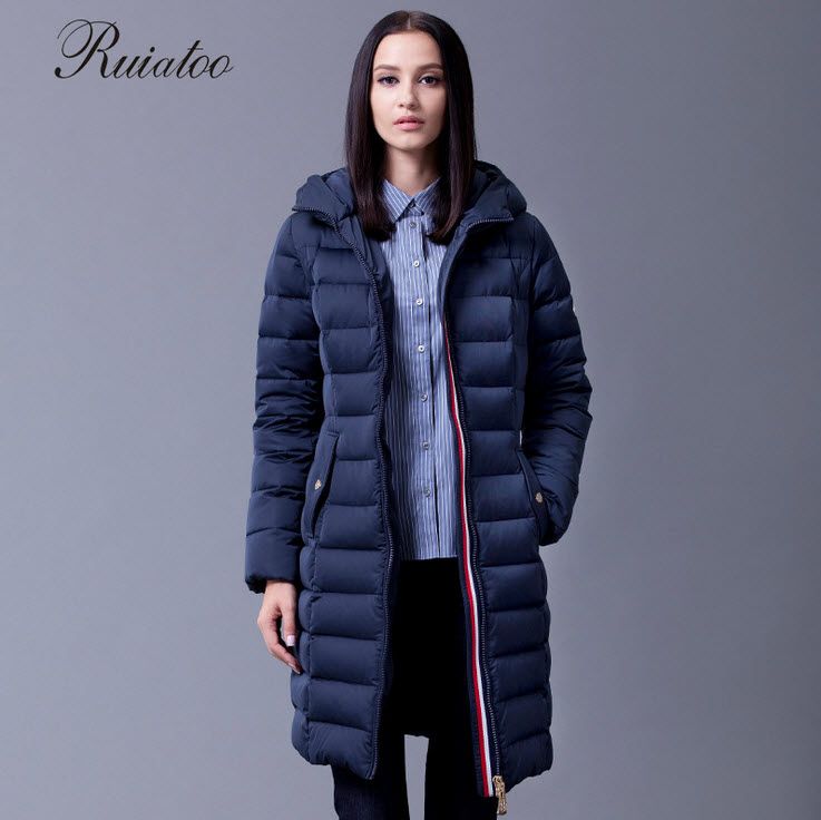 2018 ruiatoo 2016 winter fashion real fur collar thickening coat cheap winter coats plus size