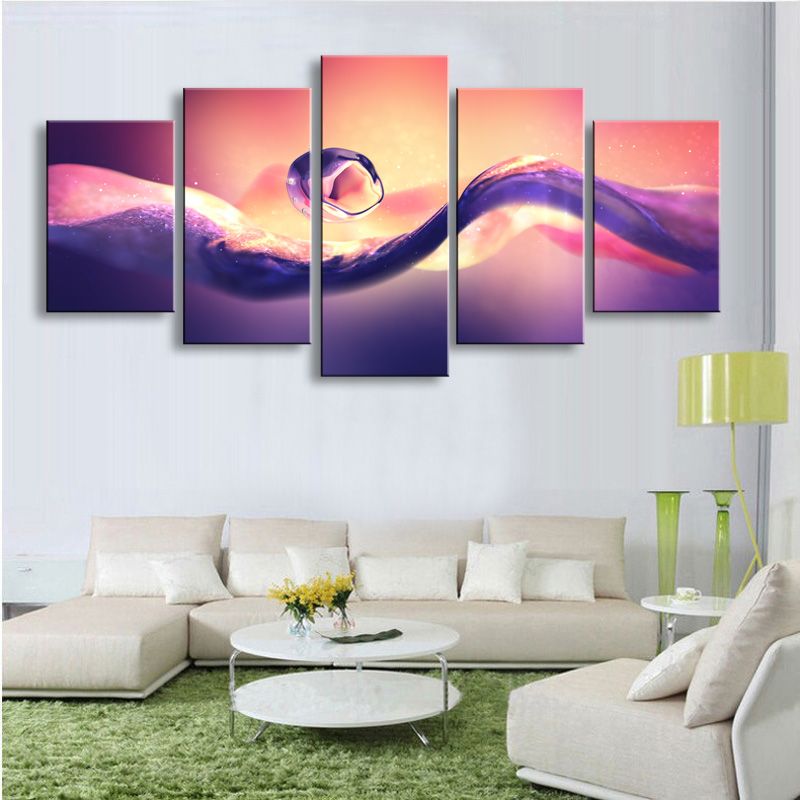 Water Drops Home Decor Canvas Prints Painting Picture for Living Room 3pcs 