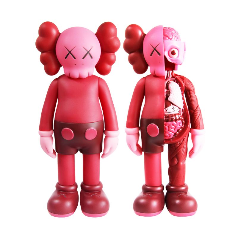 2018 MAILU KAWS Prototype Red Doll Model Dissected Companion Toys From