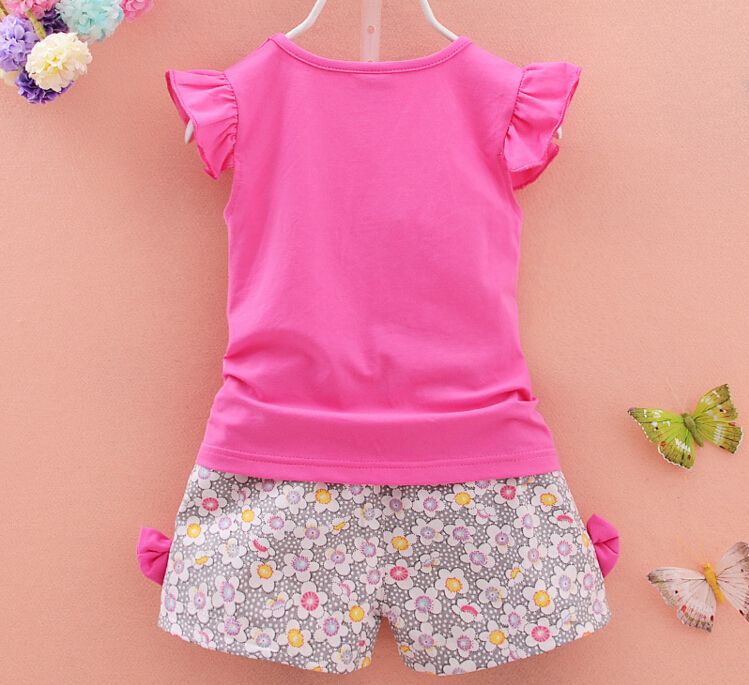 2021 2016 Summer Design Baby Girls Newborn Printed Top With Bodysuit