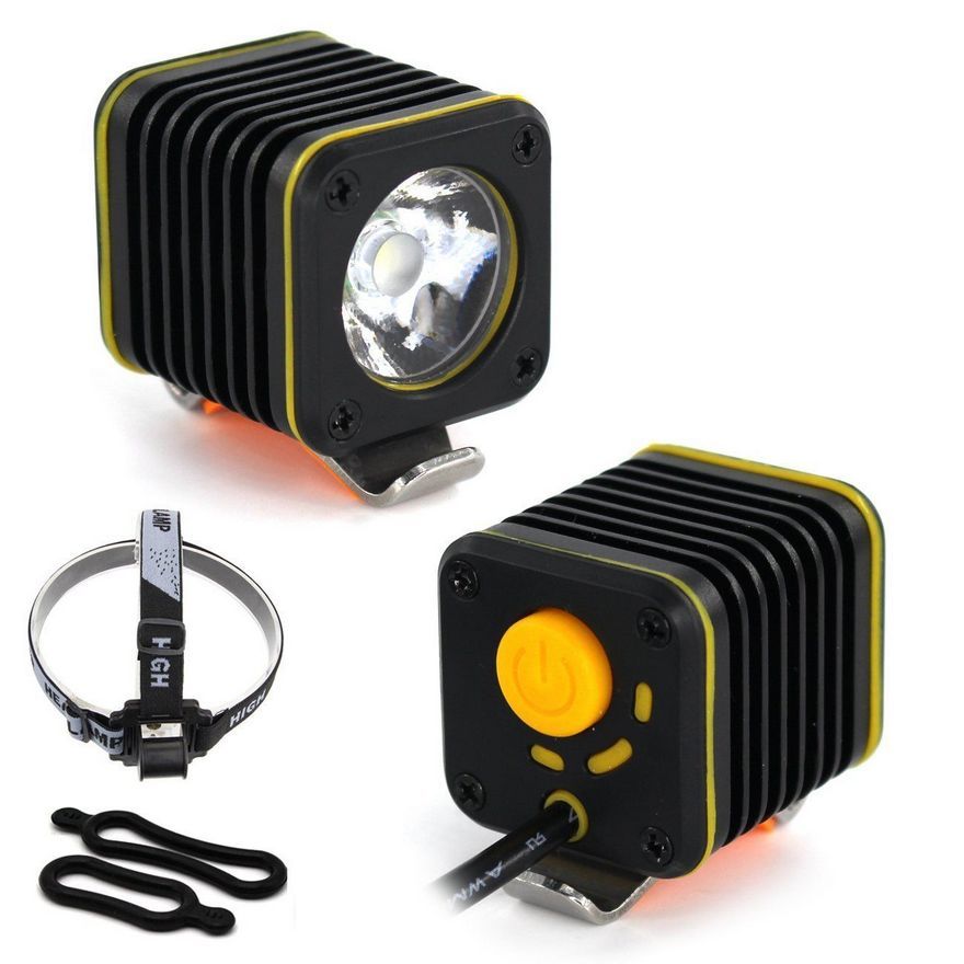 square bike light